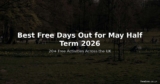 Best Free Days Out for May Half Term 2026