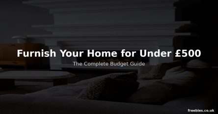 How to Furnish Your First Home for Under £500