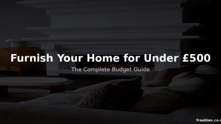 How to Furnish Your First Home for Under £500