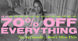 Up to 70% off almost everything at Boohoo