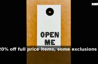 Find Me A Gift: 20% – off full price items, some exclusions apply