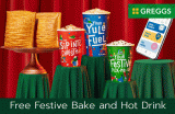 Free Festive Bake And Hot Drink From Greggs