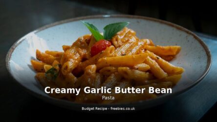 Creamy Garlic Butter Bean Pasta