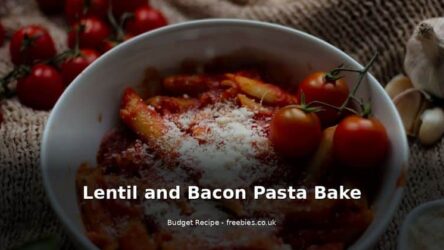 Lentil and Bacon Pasta Bake